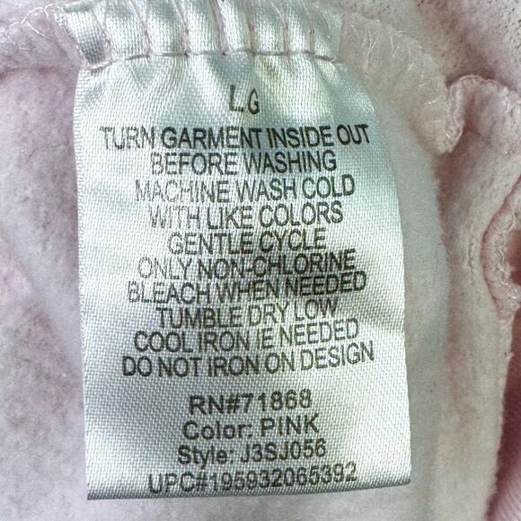 Journey Pale Pink Scarab Logo Hoodie Sweatshirt Women's Size L Stadium Rock Band - Picture 8 of 11